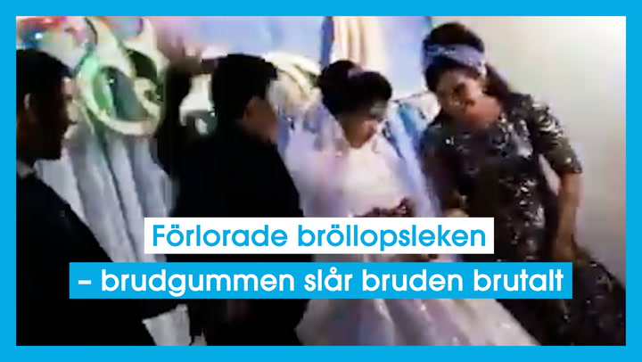Förlorade bröllopsleken – brudgummen slår bruden brutalt