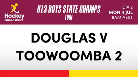 4 July - Hockey Qld U13 Boys State Champs - Day 2 - Douglas V Toowoomba 2