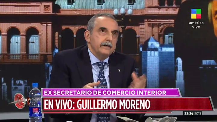 Guillermo Moreno: 'Ahora no tenemos ni salud ni economía' - Fuente: América TV