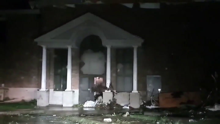 Los destrozos que dejó el tornado de Jefferson City
