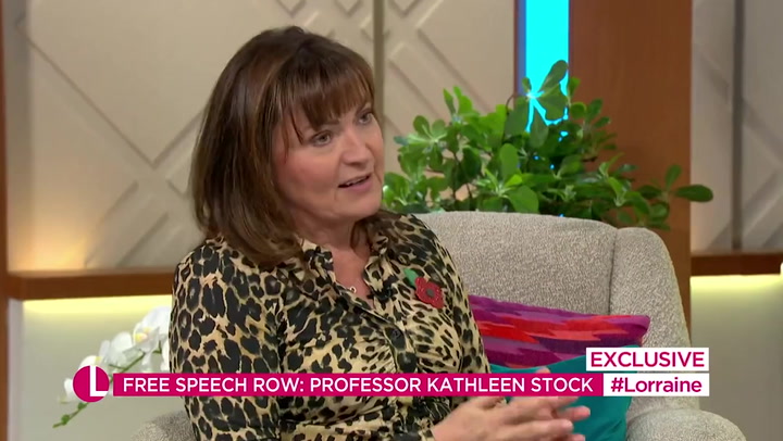 Lorraine Kelly shuts down claims that former university professor was 'silenced' over trans row