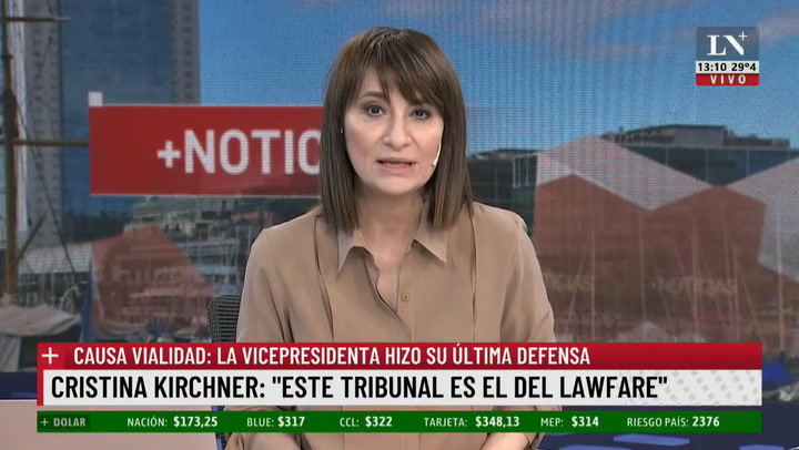 Las últimas palabras de CFK antes del veredicto: 'este tribunal es un pelotón de fusilamiento'