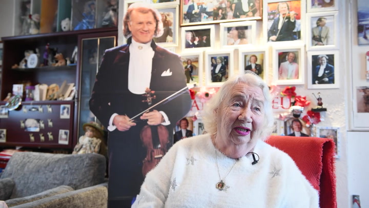 André Rieu superfan has 100 photos and lifesize cut-out of conductor