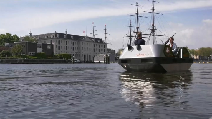 Futuristic autonomous boats being developed for Amsterdam