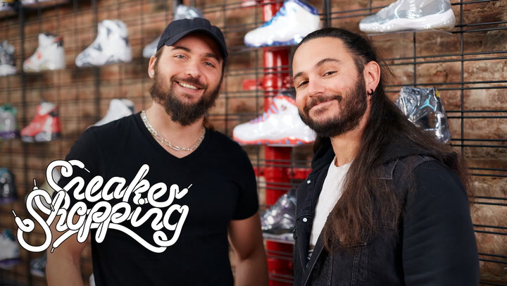 AEW superstar tag-team The Young Bucks go Sneaker Shopping with Complex's Joe La Puma at Flight Club in New York City and talk about their missing Dior Jordan 1s, starting the trend of wrestlers wearing sneakers, and modifying Travis Scott Fragment Jordan 1s for the ring.
