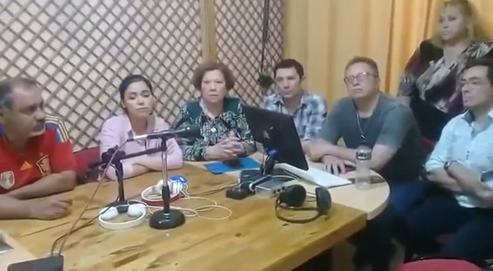 Locutores de la radio de Ridao defendieron al empresario en un video