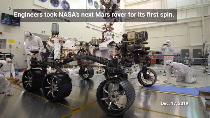 Así fue la primera prueba del rover que recorrerá la superficie marciana en 2021