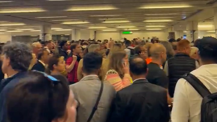 Huge queues snake through Gatwick amid 'nationwide issue’ with airport e-gates
