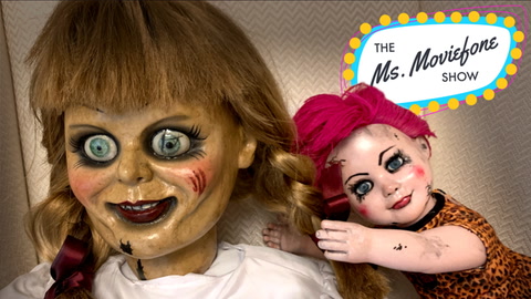 A Creepy Doll Interviews 'Annabelle Comes Home' Stars! | The Ms. Moviefone Show