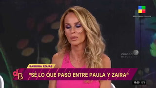 Sabrina Rojas habló de la pelea entre Paula Chaves y Zaira Nara
