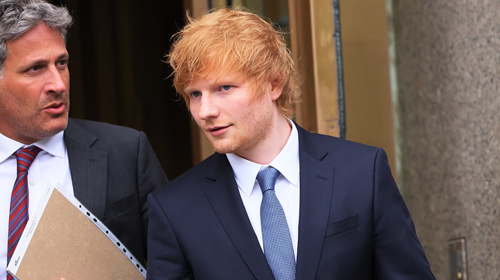 Ed Sheeran leaves New York court after day one of Marvin Gaye copyright trial
