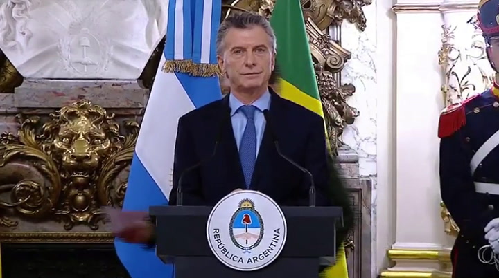 La declaración conjunta de Macri y Bolsonaro - Fuente: Casa Rosada