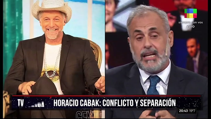 Jorge Rial cruzó a Horacio Cabak tras el escándalo por infidelidad - Fuente: América