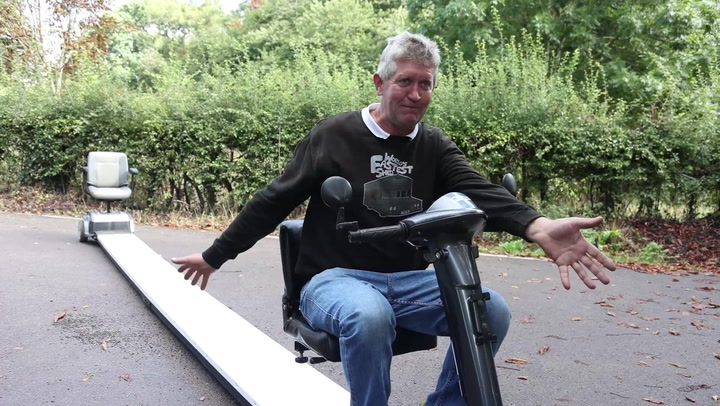 Man invents world's longest mobility scooter measuring 22ft