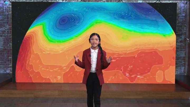 Kids take over weather forecasts to warn of climate risks to future generations