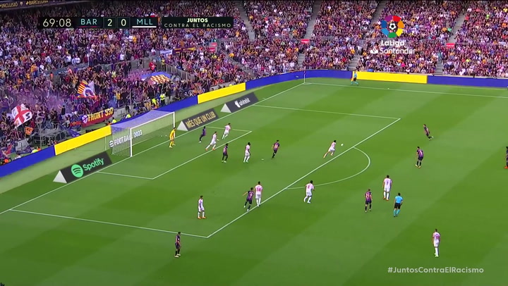Gol de Gavi (3-0) en el Barcelona 3-0 Mallorca