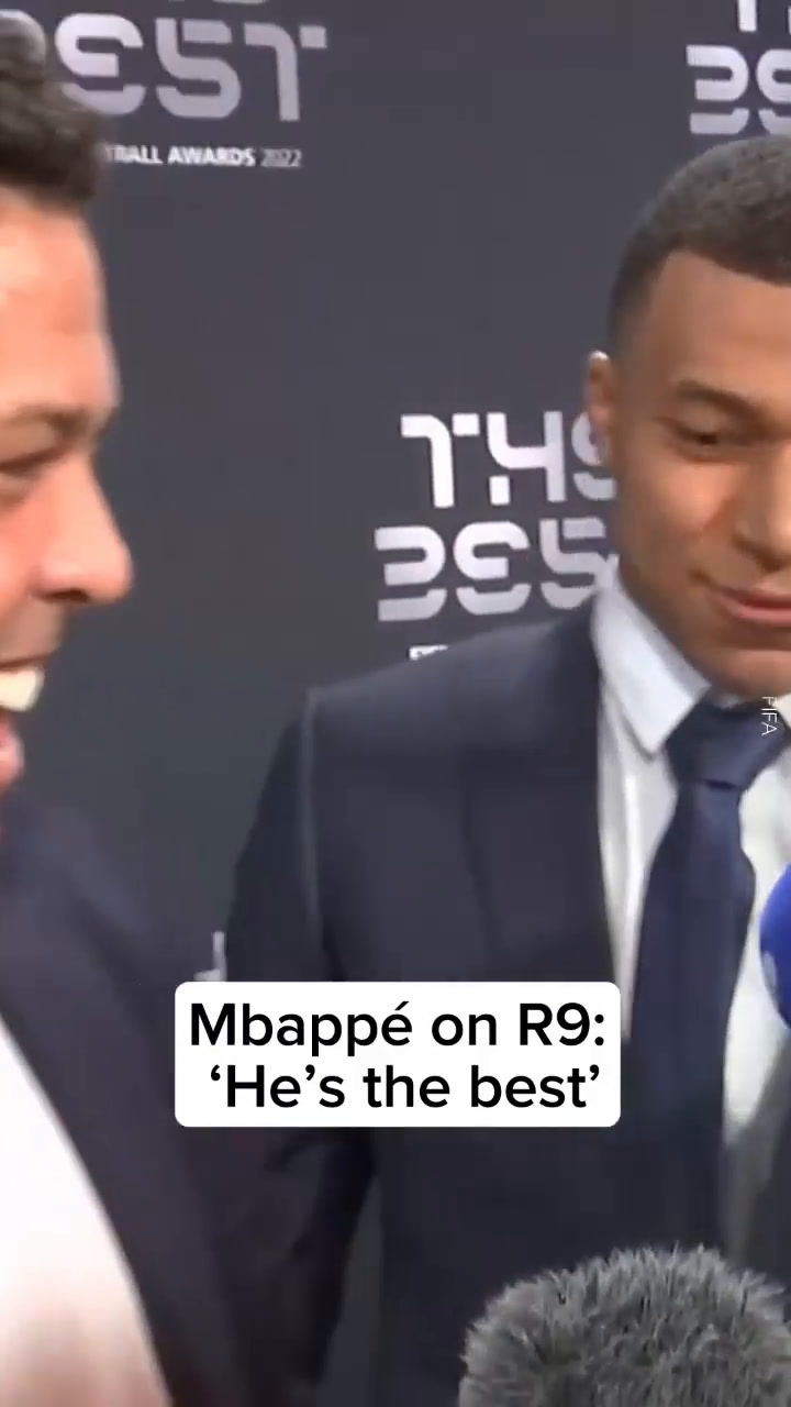 El elogio de Mbappé a Ronaldo Nazario en The Best: “Es el mejor”