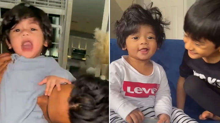 11-month old baby’s stunning mop of hair often gets mistaken for a wig
