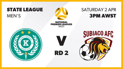 2 April 2022 - NPL WA State League Men's Div 1 - Round 2 - Olympic Kingsway SC v Subiaco AFC