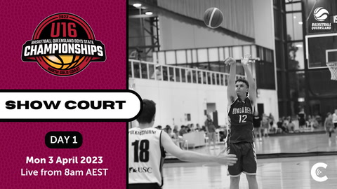 03 April - Basketball QLD U16's State Champs - Coomera Showcourt - Live Stream 8am - Day 1