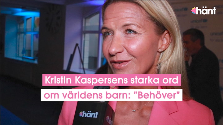 Kristin Kaspersens starka ord om världens barn: ”Behöver”