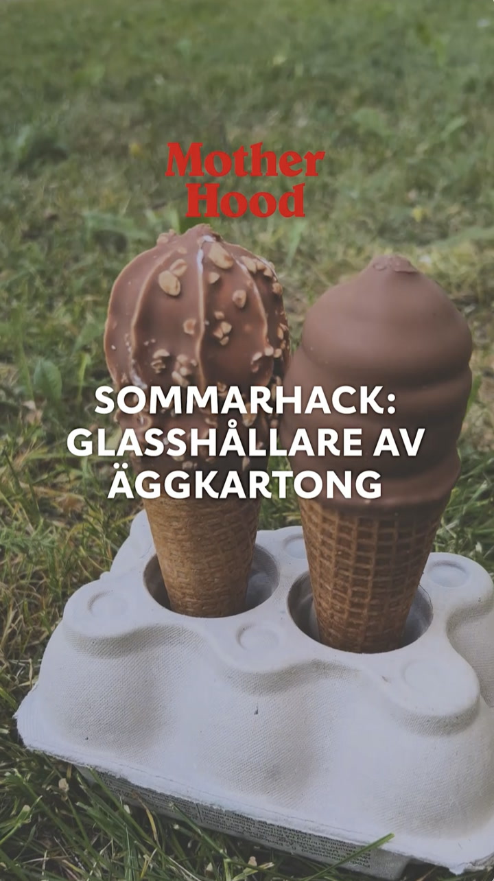 Sommarhack: perfekt glasshållare av äggkartong