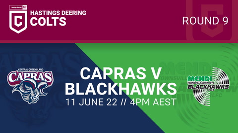 Central Queensland Capras U20 - HDC v Townsville Blackhawks U21 - HDC