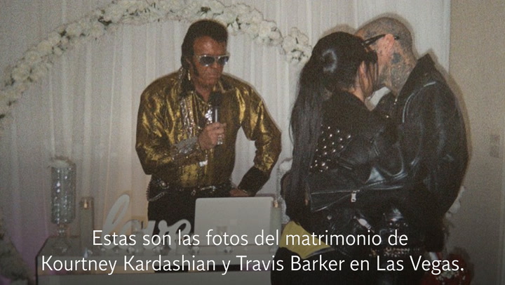 Así se casaron Kourtney Kardashian y Travis Barker en Las Vegas