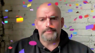 John Fetterman’s live interview highjacked by Zoom’s confetti feature