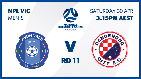 Avondale FC Melbourne - NPL Victoria v Dandenong City SC - NPL Victoria