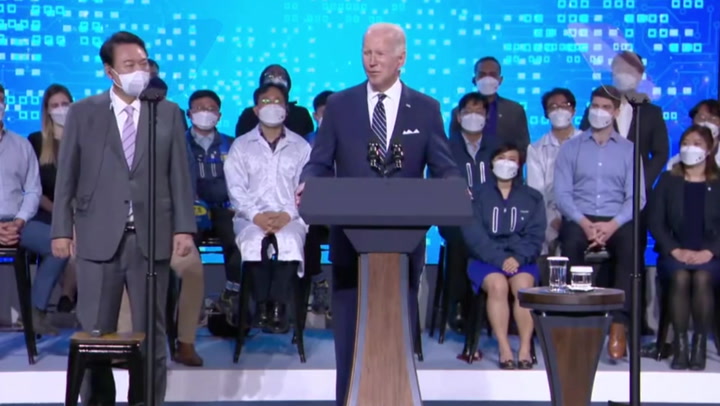 Biden uses wrong name for South Korean president and factory during speech