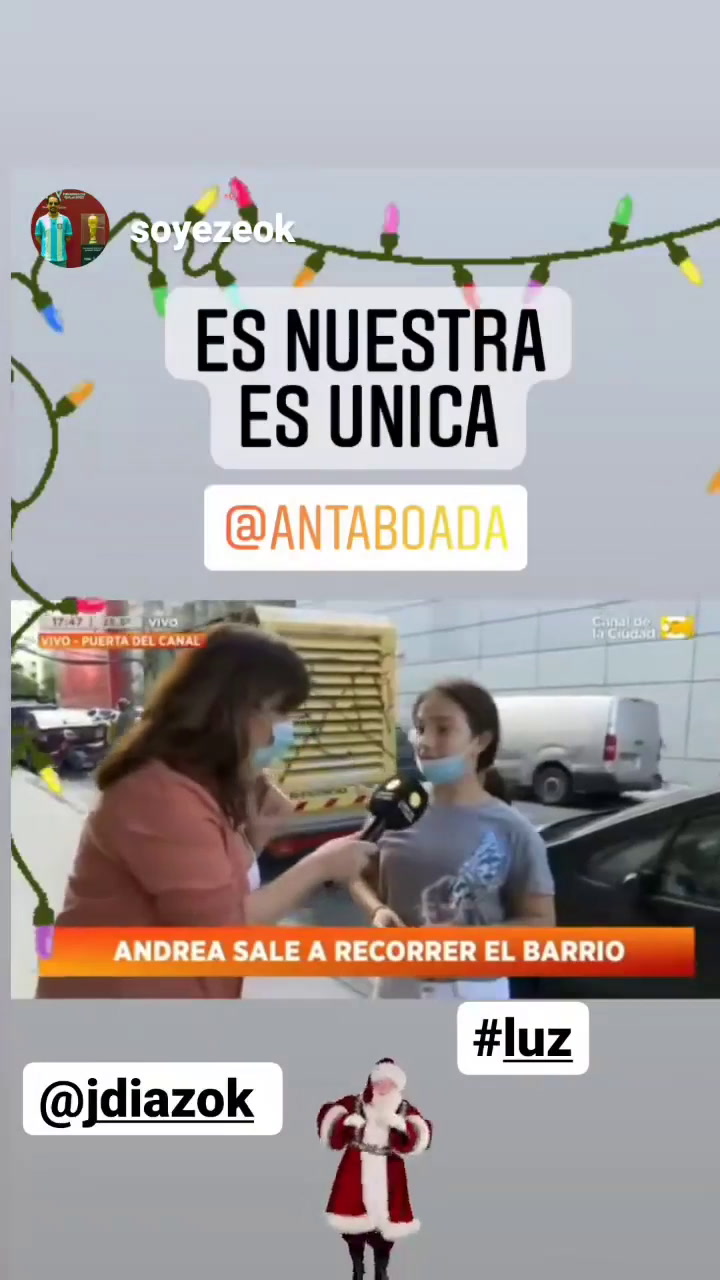 Andrea Taboada replicó el video en sus redes sociales