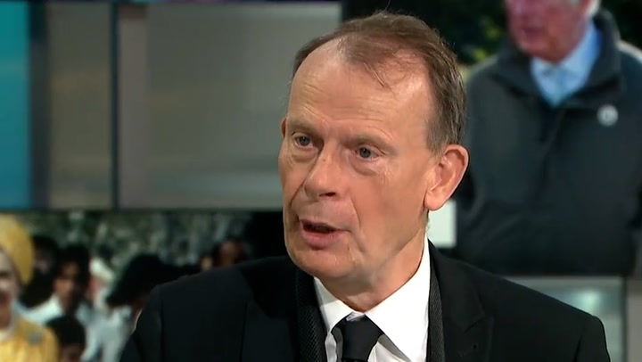Andrew Marr says he's not 'embarrassed' about emotional live reaction to Queen's death