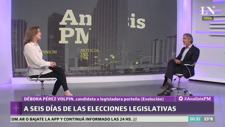 Débora Pérez Volpin a una semana de las elecciones legislativas