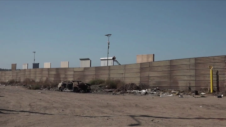 Nuevos prototipos del muro fronterizo prometido por Donald Trump
