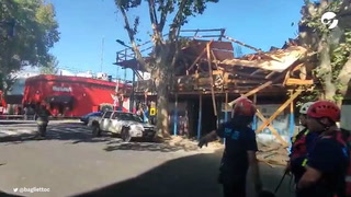 Se derrumbó una obra en construcción en Palermo y hay dos personas atrapadas