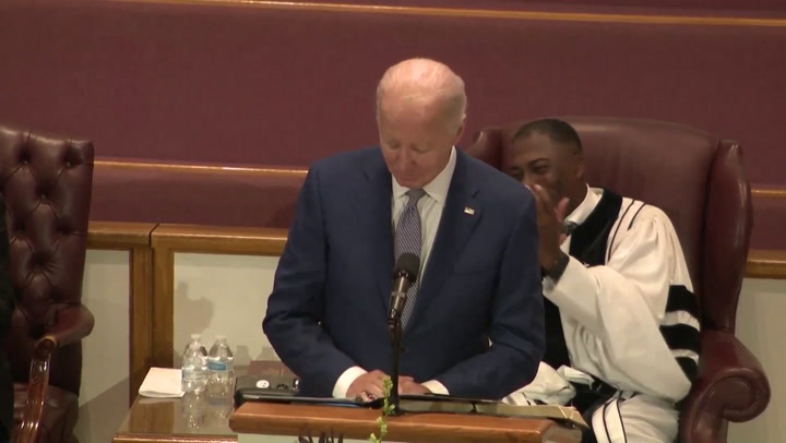 Biden jokes he only visited South Carolina to see Asia Williams play basketball during campaign stop