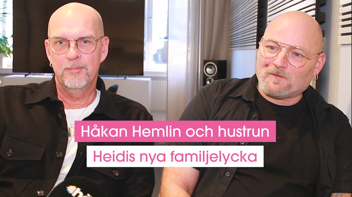 Håkan Hemlin och hustrun Heidis nya familjelycka
