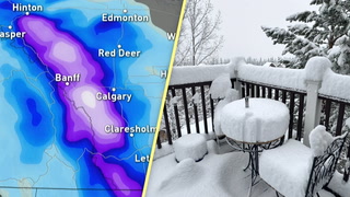 Snow kicks off month of May in Southern Alberta
