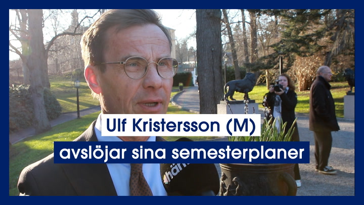 Ulf Kristersson (M) avslöjar sina semesterplaner