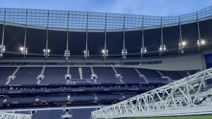 Storm Eunice: Tottenham’s stadium roof ‘pulsates’ up and down in strong winds