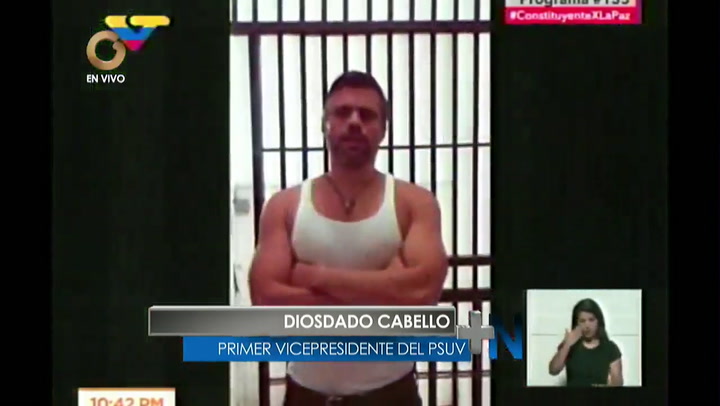Diosdado Cabello presentó video con fe de vida de Leopoldo López