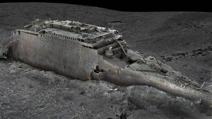 Titanic: First-ever full-sized scan reveals shipwreck as it is now