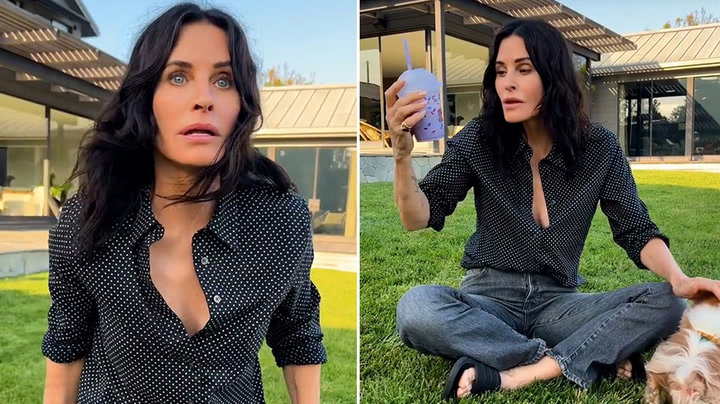 Courteney Cox shares hilarious video of McDonald's Grimace shake 'effects'