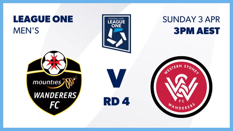 3 April - FNSW League one Mens - Round 4 - Mounties Wanderers FC v Western Sydney Wanderers FC