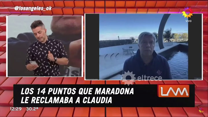 Verónica Ojeda: 'Yo le devolví tres millones de dólares a Diego'. - Fuente: eltrece