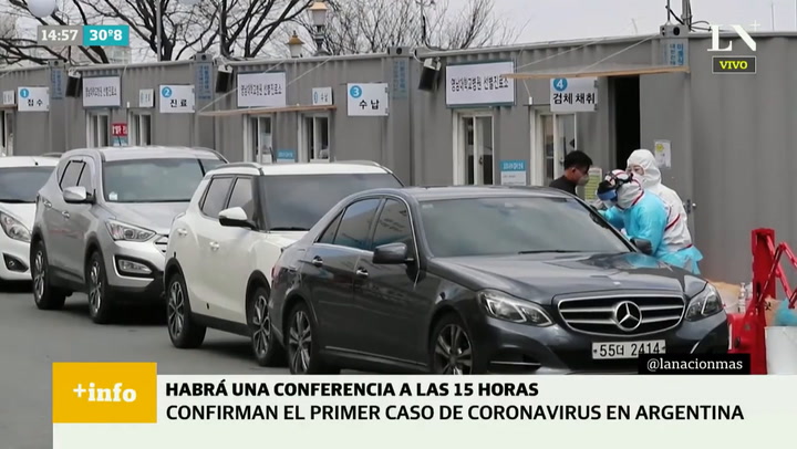 Primer caso confirmado de coronavirus en Argentina
