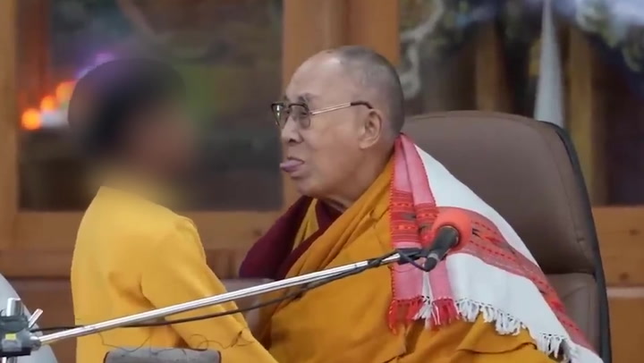 Dalai Lama tells child to suck his tongue in controversial resurfaced video
