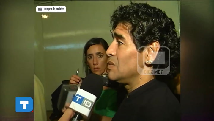Archivo Canal 10  Maradona en el tren del Alba