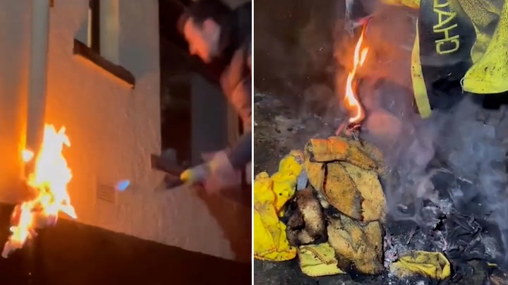 Plumber uses blowtorch to thaw pensioner's frozen drainpipe with fire